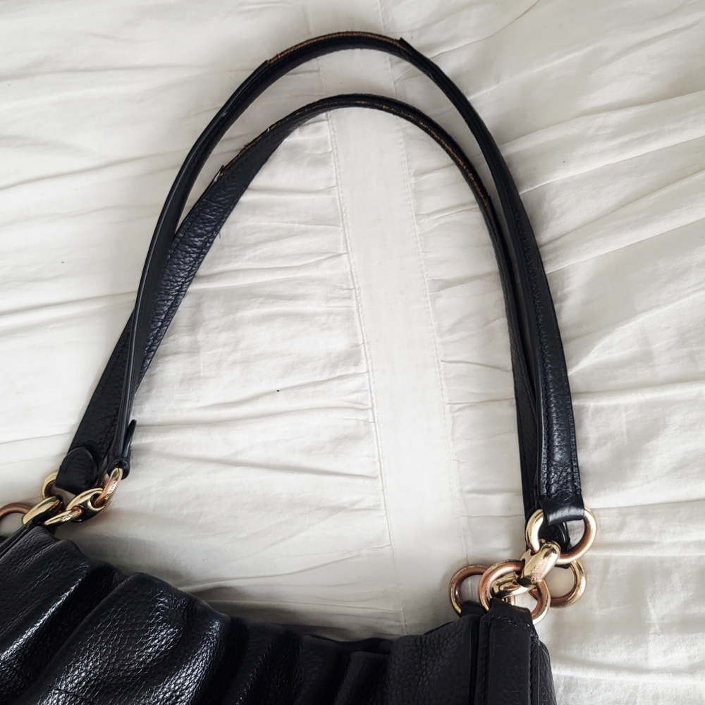 Coach Maya Leather Shoulder Bag, Perfect Slouchy Bag / Clutch With Gold Hardware - Picture 7 of 12